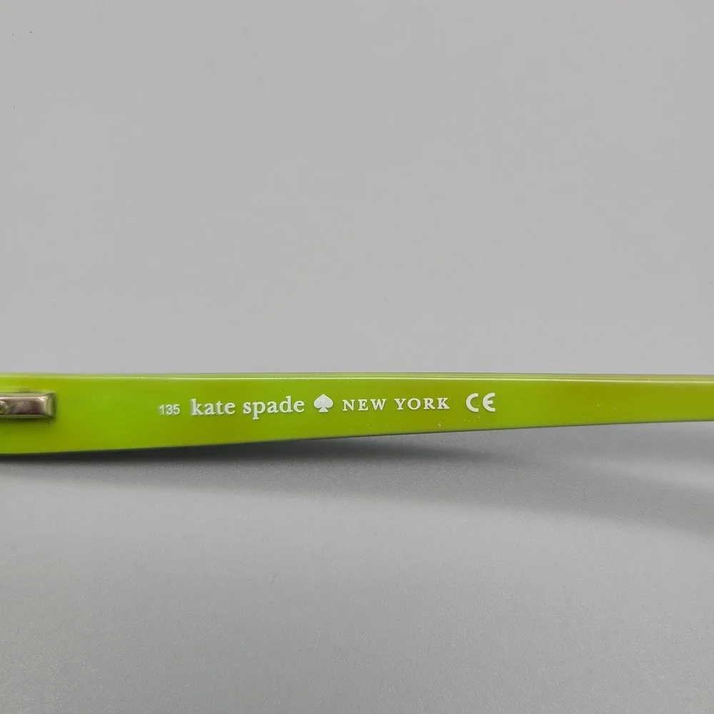 Kate Spade Lucyann 0DV2 Tortoise Lime Green Rectangular Eyeglasses Frames 135